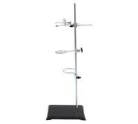 TOPPERFUN Support de Laboratoire avec Base Carrée Pince Inox pour Tube à Essai Support Stable et Robuste pour Enseignement Chimie et Expériences Scientifiques