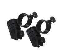 TOPPERFUN Support de Lampe pour Casque Rigide 2pcs en Abs, Fixation Facile sans Trou 21-28mm, Accessoires Sécurité Chantier pour Éclairage Portable