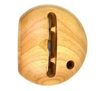 TOPPERFUN Support de Téléphone en Bois de Hêtre Beige Compact sans Bavure, Amplificateur Naturel pour Smartphone, Accessoire Élégant Plein d'art Classique