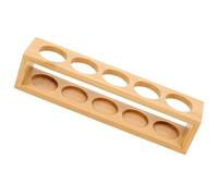TOPPERFUN Support Huile Essentielle Bois Massif Compartiments Organisateur de Bureau pour Flacons Rangement Élégant pour Cosmétiques et Huiles Essentielles Adapté Salle de Bain et Bureau