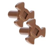 TOPPERFUN Support Plateau Tournant y Pour Micro-ondes 2 Pièces En Plastique Noir, Coupleur D'entraînement, Accessoire De Rechange Pour Four à Micro-ondes Ménager