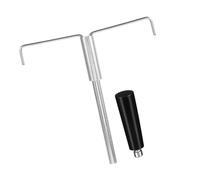 TOPPERFUN Tige D’Agitation en Métal Résistant à la Chaleur pour Machine à Popcorn Industrielle Kit Complet Manchon en Fil Métallique et Poignée de Couvercle Ergonomique Accessoire pour