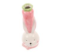 TOPPERFUN Vase Céramique Forme De Lapin Pot Décoratif pour Et Plantes Hydroponiques Vase Mignon pour Décoration Intérieure pour Salon Cuisine