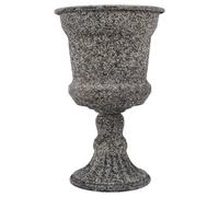 TOPPERFUN Vase Décoratif Rétro en Métal Forme Trompette 30 CM - Pot de Fleurs Vintage pour Balcon et Jardin - Contenant Rustique pour Compositions et Fleurs Séchées Extérieure Intérieure