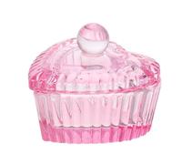 TOPPERFUN Verre Cristal Dappen Coeur Brillant et Irisé pour Manucure Bol Multifonction Nettoyage Pinceaux et Dissolvant Outil Japonais Élégant pour Ongles Complet pour Nail Art