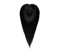 Toppers Cheveux Femmes 12 Pouces, Véritable Perruque Grande Base 5x5.5",Sans Frange for Les Clairsemés, Racines Couverture Ajoutent Du Volume pour Femme Charmant(Black)