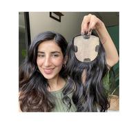 Toppers cheveux Postiches for femmes de 8 à 22 pouces de long, cheveux bouclés et ondulés, postiches à clips en cheveux humains, 12 × 13 cm, cuir chevelu naturel, base en soie, postiche européen Toppe