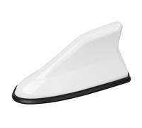 Toppers d'antenne aérienne d'aileron de requin de voiture,amplificateur de signal,radio automatique,AM,FM,aspect fibre de carbone,montage sur le toit,universel,16cm - Type WHITE #B