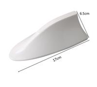Toppers d'antenne aérienne d'aileron de requin,radio automatique AM FM,amplificateur de signal d'antenne,montage sur le toit de la voiture,aspect fibre de carbone,universel - Type B-white