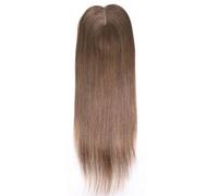 Toppers de cheveux humains 3 "× 5" 16 pouces, cheveux Remy avec plusieurs clips antidérapants et base mono, for femmes avec cheveux fins(4)