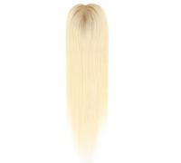 Toppers de cheveux humains 3 "× 5" 16 pouces, cheveux Remy avec plusieurs clips antidérapants et base mono, for femmes avec cheveux fins pour Femme Charmant(T9-613)