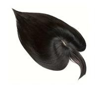 Toppers de cheveux humains avec frange for femmes, grande couverture de Base de 13x13 cm for l'amincissement ou la perte de cheveux, perruques Remy Top Pieces Effet naturel et Volumineux(8inch)