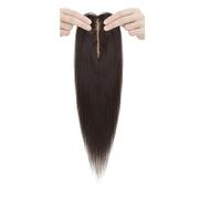 Toppers de cheveux humains for femmes avec cheveux clairsemés, base en soie 2"x6", rehausseur de volume à clipser, aspect naturel, respirant Hair Extensions Pièces Wigs(12inch,Natural Black)