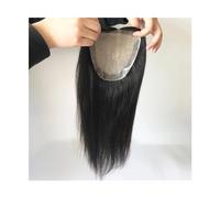 Toppers de cheveux pour femmes Toppers de cheveux humains de 8 à 22 pouces, base en soie respirante avec 2 cm de PU autour, morceaux de cheveux Remy naturels droits attachés à la main for femmes aux c
