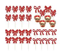 Toppers De Cupcakes De Noël | 24 Pics À Cupcakes Des Fêtes | Décorations Décoratives Pour Cupcake De Fête | Pour Les Événements À Domicile, Les Fêtes De Famille, Anniversaires, Festivals,