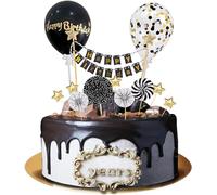 Toppers pour cupcakes noirs