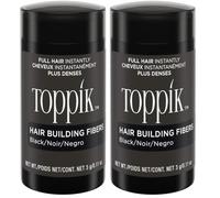 TOPPIK Fibres Capillaires Densifiantes à base de Kératine, Noir - Cheveux à l'Aspect Naturellement plus Epais - Pour densifier Racines, Ligne Frontale, Barbe, Calvitie