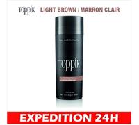 TOPPIK Poudre de cheveux densifiant kératine calvitie -27,5 g Châtain Clair