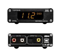 TOPPING D10s USB DAC, XMOS XU208, ES9038Q2M, décodeur audio haute résolution, noir, numéro de pièce : D10s