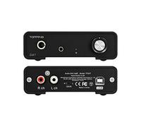 Topping DX1 DAC Amplificateur Casque Ak4493S XU208 DSD256 PCM384khz USB DAC HiFi Audio Mini Desktop Decoder RCA/6.35mm/3.5mm Headset Output DAC amplificateur avec des Gains élevés et Faibles (Noir)