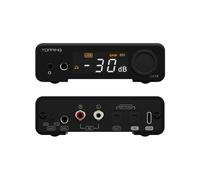 TOPPING DX1 II DAC & Amplificateur de casque ES9039Q2M, puce DAC avec sortie optique/entrée, mode préamplificateur, sortie ligne équilibrée, amplificateur de casque entièrement équilibré (noir)