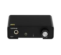 Topping DX1 prend en charge jusqu'à DSD256 et PCM384 THD+N < 0,0002 % XMOS XU208 AK4493S 2 réglages de gain audio haute résolution DAC et amplificateur de casque (noir)