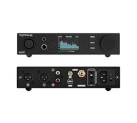 TOPPING DX5 II Amplificateur DAC équilibré 7600 mW, ES9039Q2M x 2 DSD512/768 kHz, USB/Optique/Coaxial à RCA/XLR Line/6,35 mm/4,4 mm (Noir)