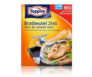 Toppits 207982 8 Sacs pour Cuisiner 250 mm, 380 mm