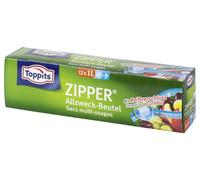 Toppits 2807290000 12 Toppits sacs de congélation ZIPPER 1,0 l