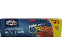 Toppits 2920807004 28 Toppits Sacs de congélation SafeLoc 3,0 l