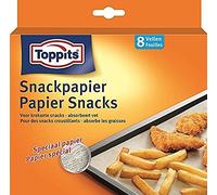 Toppits Cross&Fit Lot de 8 papiers croustillants avec peu de matière grasse Marron