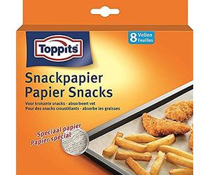 Toppits Cross&Fit Lot de 8 papiers croustillants avec peu de matière grasse Marron
