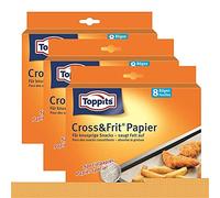 Toppits® Cross & Frit Lot de 3 feuilles de papier spécial pour goûter 8 feuilles