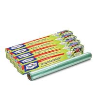 Toppits Film étirable 4 x 40 m - Film spécial auto-adhésif à 3 couches - Fabriqué à partir de 70% de ressources recyclées - 4 x 40 m