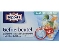 Toppits Sacs congélation Lot de 25 à fond transparent 4 l – Melitta