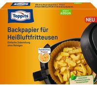 Toppits papier sulfurisé pour friteuse à air chaud, 20