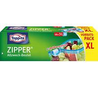 Toppits - Sac universel zippé 18 x 3 l transparent