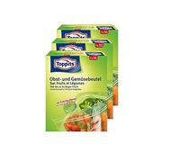 Toppits Lot de 3 sachets pour fruits et légumes - 7 x 3 l - Conserve la fraîcheur jusqu'à 3 fois plus longtemps