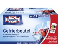 TOPPITS Sacs de congélation 80 x 2 litres 220 x 240 mm 80 sacs