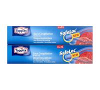 Toppits Safeloc Zip Lot de 15 sacs de congélation 3L
