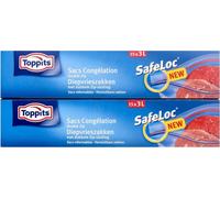 Toppits Safeloc Zip sacs de congélation 3L 15 pièces