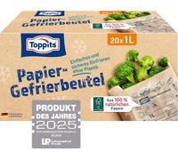 Toppits TOPPITS Sacs de congélation en papier 1l Paquet de 20 pièces