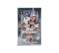 Topps 2025 Boîte chromée pour cartes à collectionner (1 autographe ou relique d'autographe par boîte)