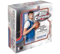 Topps Ballon de basket chromé 2025-26 - Scellé en usine - Mega Box