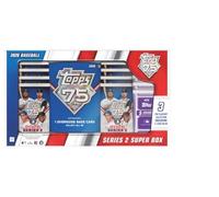 Topps Baseball Series 2026 Lot de 5 cartes à collectionner Super Box Flagship Collection (3 collections phares exclusives 5 paquets)