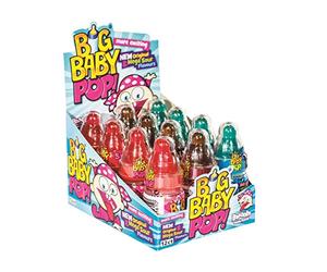 Topps Boîte Présentoir De 12 Big Baby Pop Mega Sour 384 G