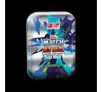 Topps Bundesliga Match Attax 24/25 Mini Tin Dribbel Artiste Contient 42 Cartes, Dont 3 Cartes Exclusives polyvalentes, 2 Cartes Black & White Pixel Pitch et 2 Cartes édition limitée.