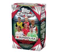 Topps Chrome Bundesliga Season 2024/25 Lot de 7 paquets de 4 cartes par paquet et BB-Toy-Trades Toploader