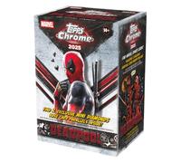 Topps Chrome® Deadpool 2025 - Value Box (contient 4 cartes par paquet, 7 paquets par boîte).