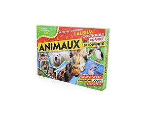 Topps- Coffret National Geographic-Album et 100 Stickers à coller-130008933, 130008933